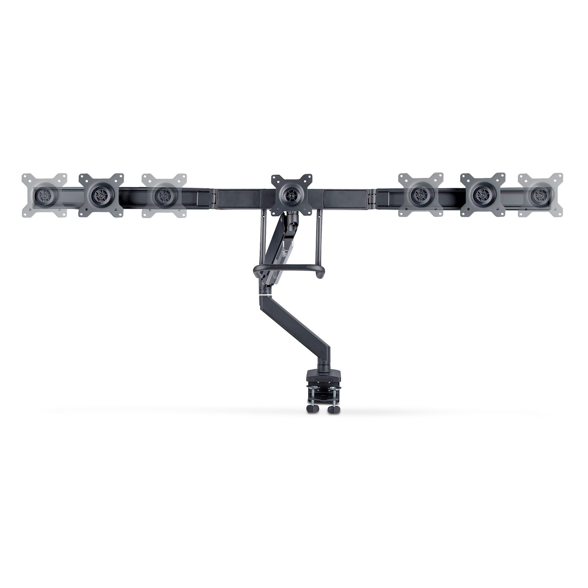 TRIPLE MONITOR DESK MOUNT CROSSBAR DESIGN UP TO 27IN SCREE