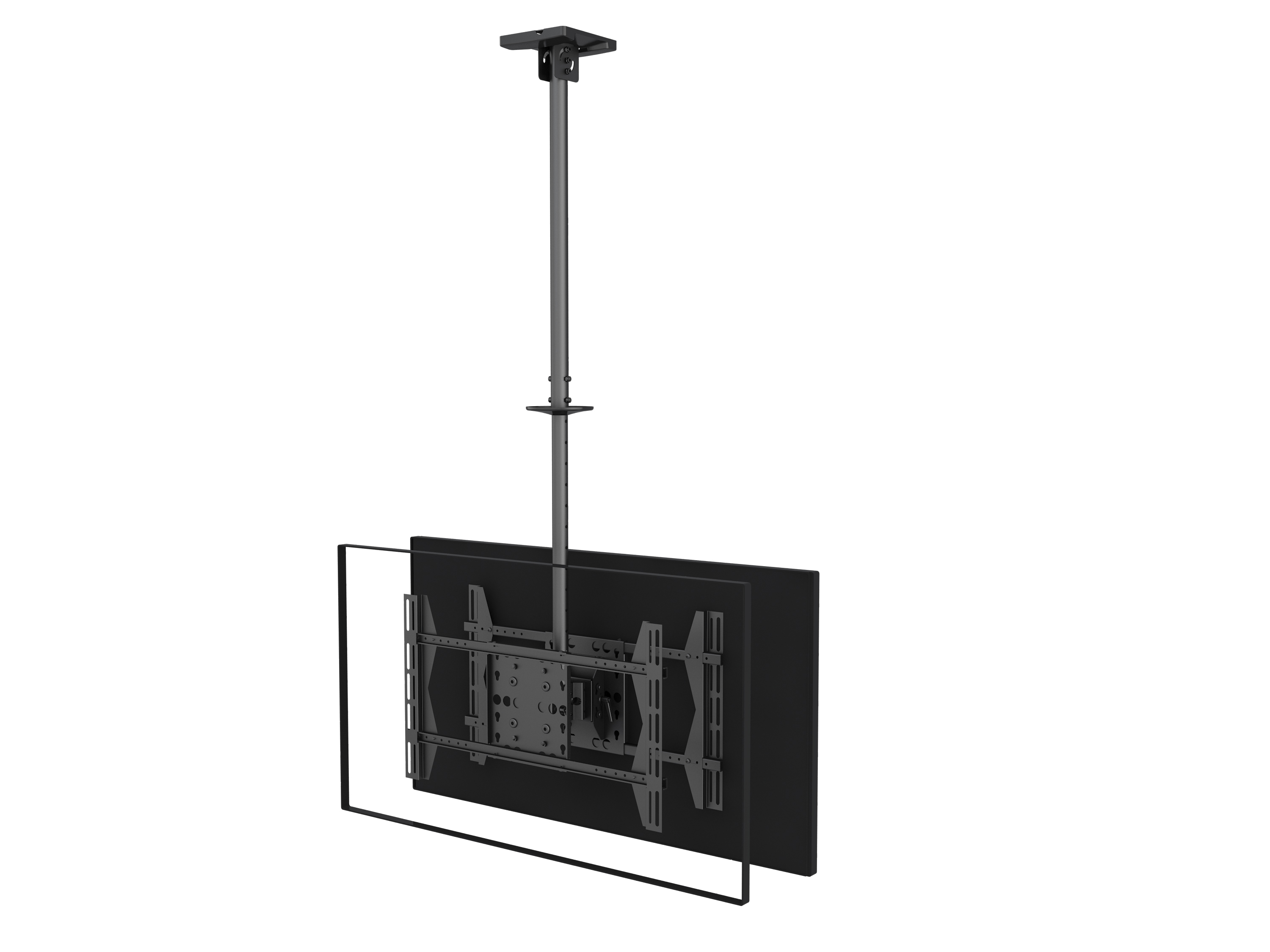 Equip Deckenhalterung 32-75/2TFT 60Kg Rücken->Rücken sw lite Retail