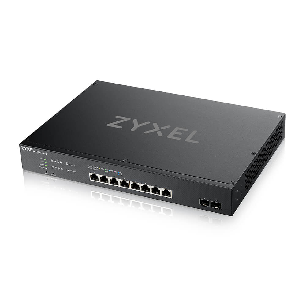 ZYXEL XS1930-10 8-port Multi-Gigabit Smart Managed Switch with 2 SFP+ Uplink