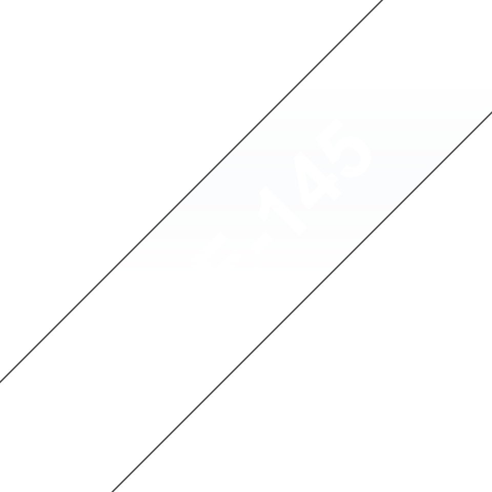 TZE-145 LAMINATED TAPE 18MM 8M WHITE ON CLEAR