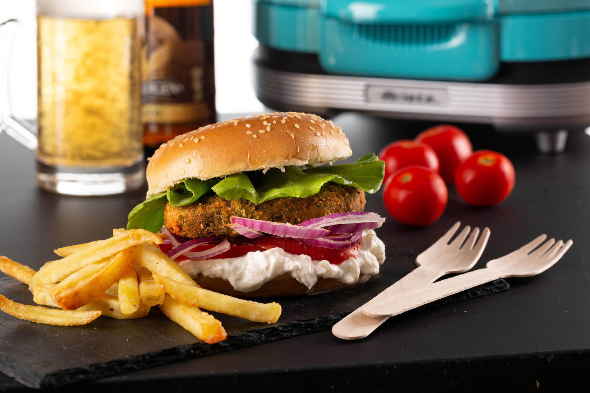 Hamburger-Grill Party Time, Elektro-Grillplatte