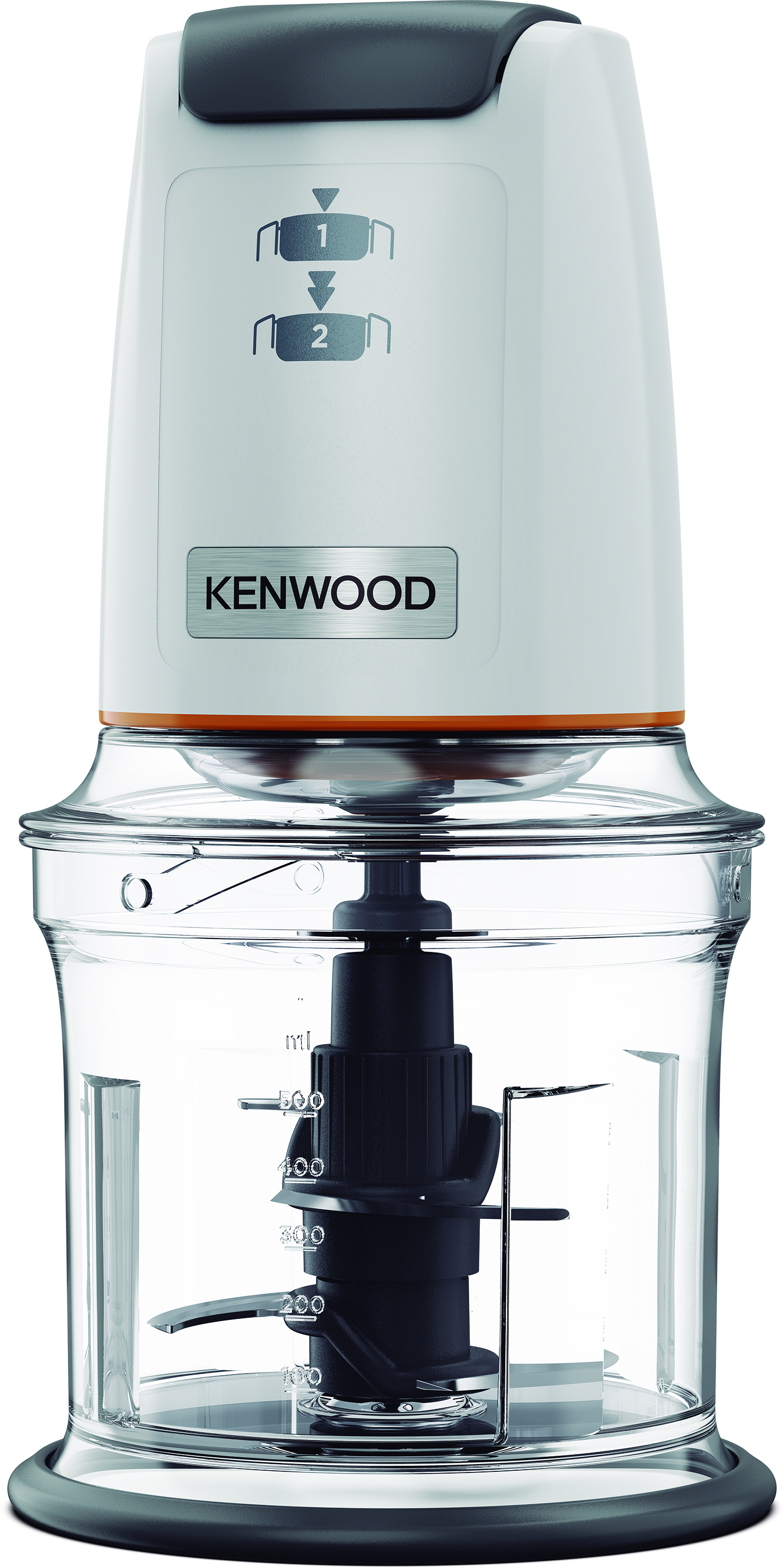Kenwood CHP61.000WH EasyChop Zerkleinerer mit vier Klingen, 500W, weiß