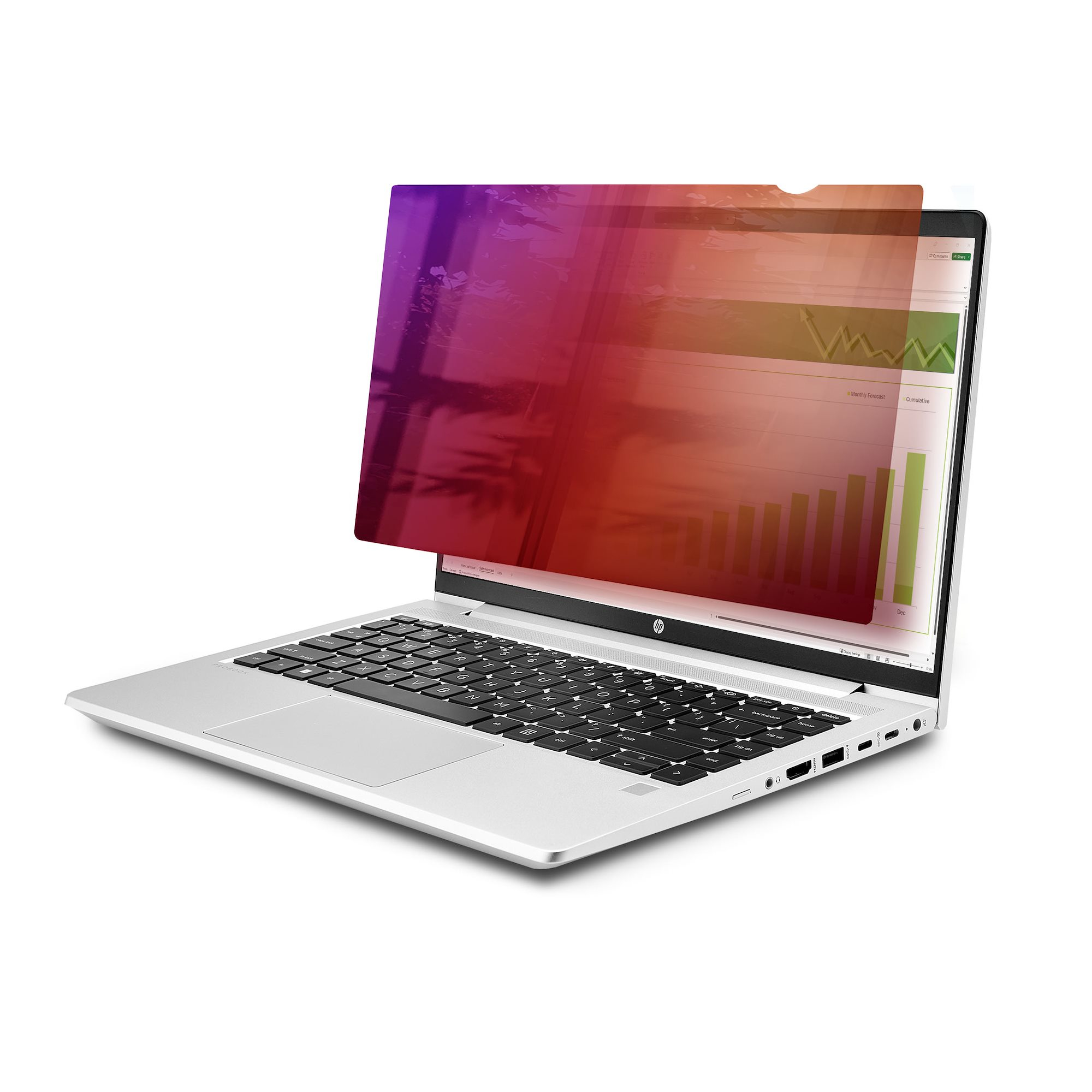STARTECH.COM 35,56cm 14Zoll 16:9 Laptop Blickschutzfolie Doppelseitiger Laptop Goldfilter mit Erhöhtem Sichtschutz +/- 30 Grad