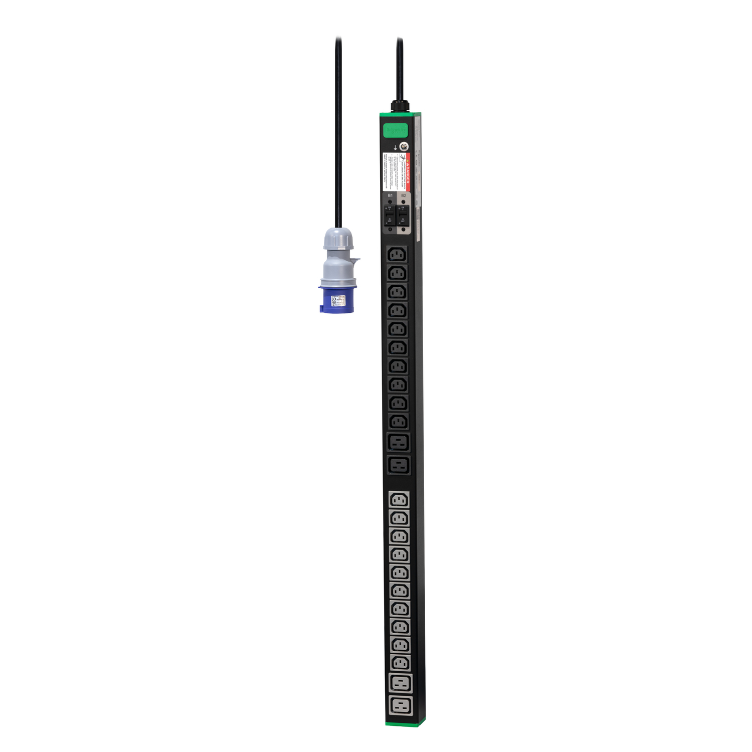 APC Easy Rack PDU Basic vertikal 1-phasig 7,4 kW 230 V 32 A 20 x C13- und 4 x C19-Steckdosen IEC60309-Stecker