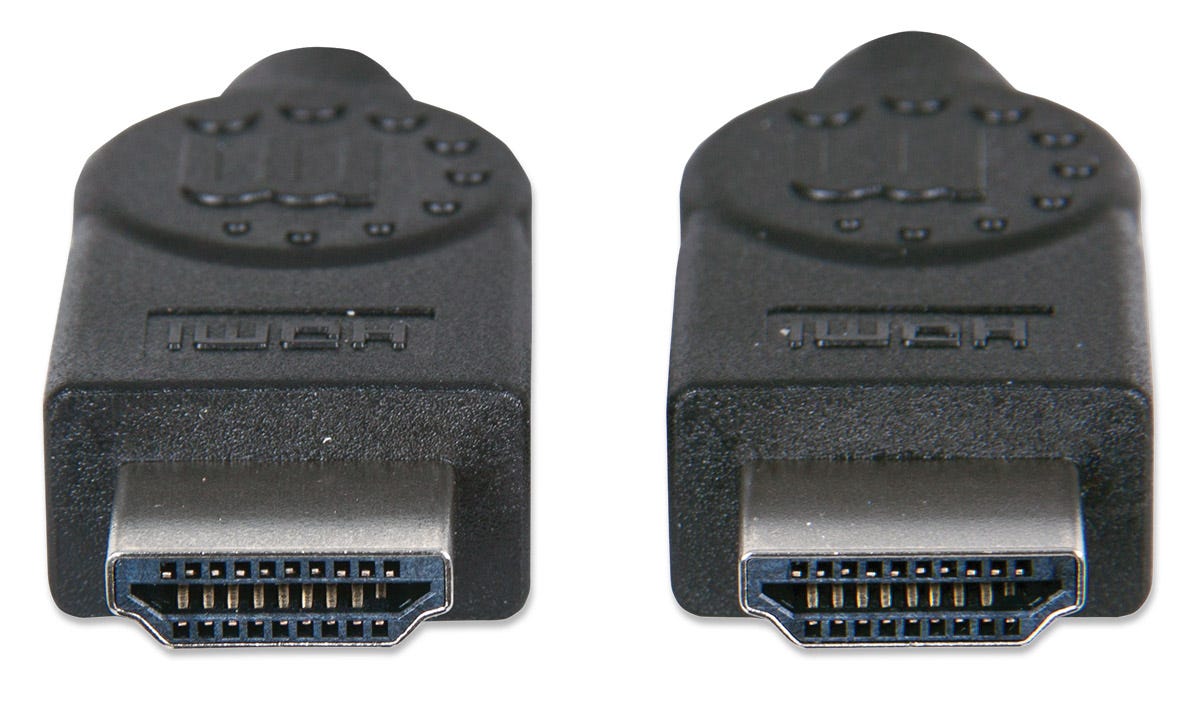 MANHATTAN High Speed HDMI-Kabel ARC 3D 4K30Hz HDMI-Stecker auf HDMI-Stecker geschirmt schwarz 5m