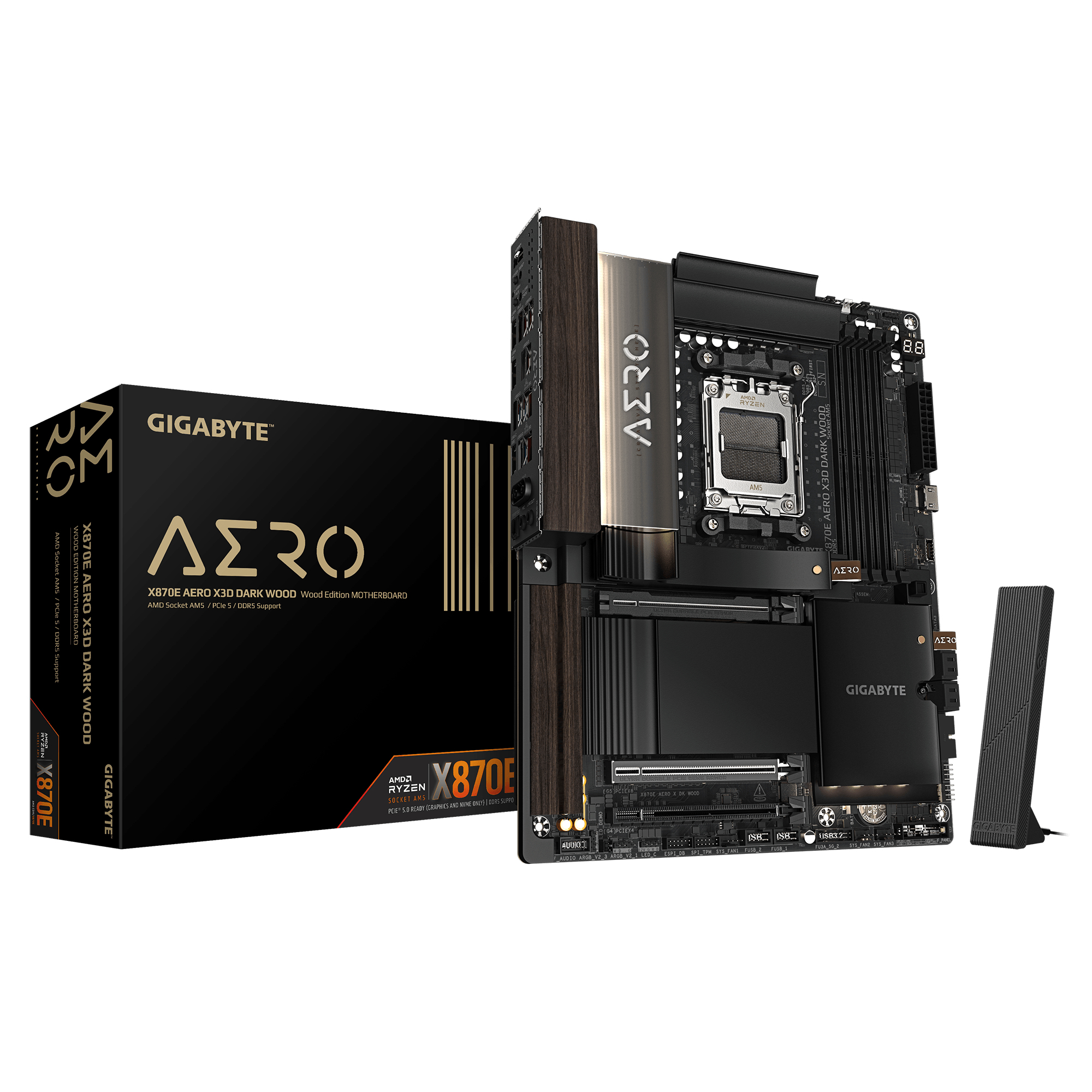 Gigabyte GA-X870E AERO X3D DARK WOOD (AM5) (D)