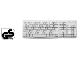 Keyboard Logitech OEM K120 wired white (DE) (920-003626)