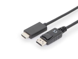 DIGITUS DisplayPort Adapterkabel DPort -> HDMIA St/St 8K 1m