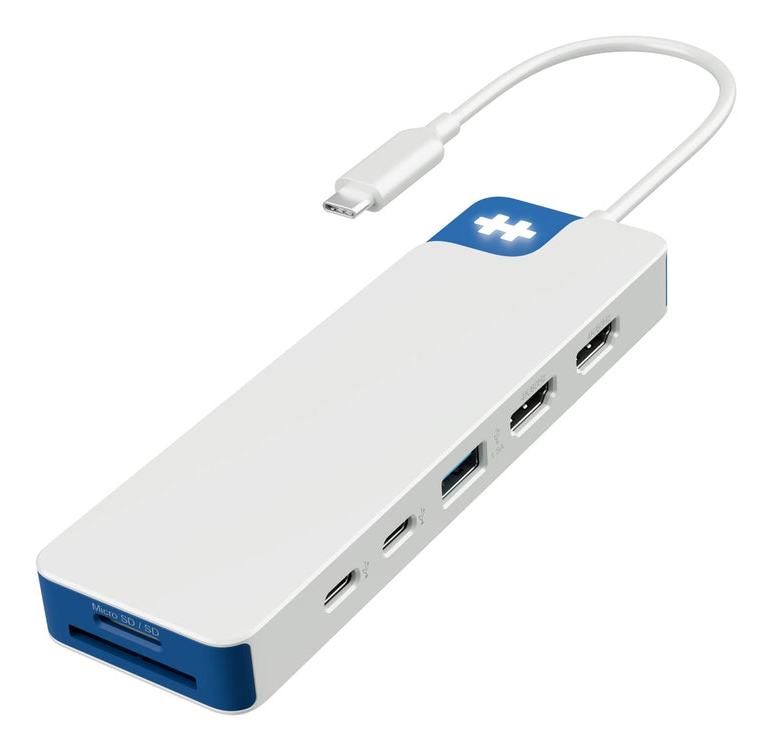 HYPERDRIVE FLEX 9 PORT DUAL 4K HDMI USB-C HUB (BLUE)
