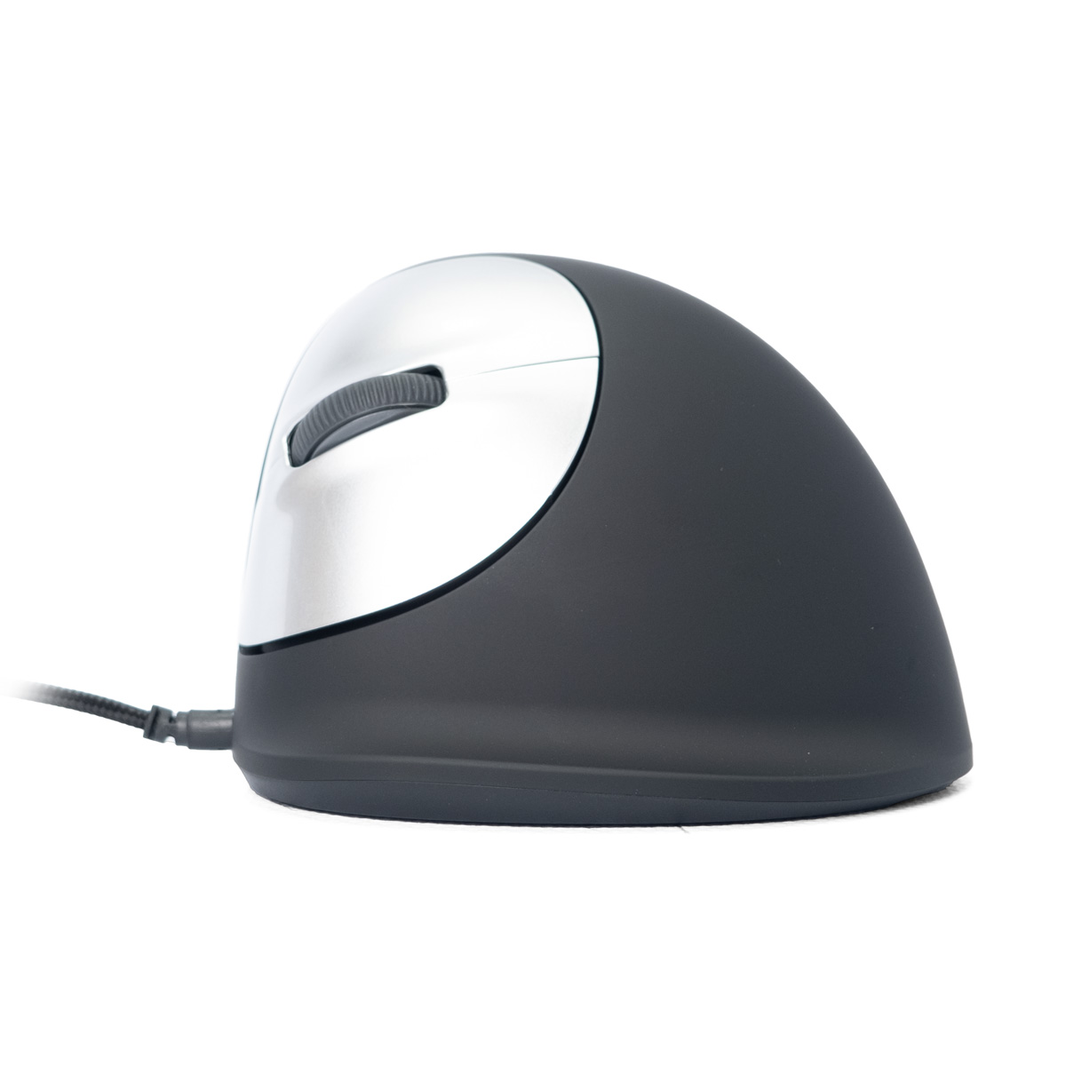 R-Go Maus HE ergonomisch links USB mittel schw./silb retail