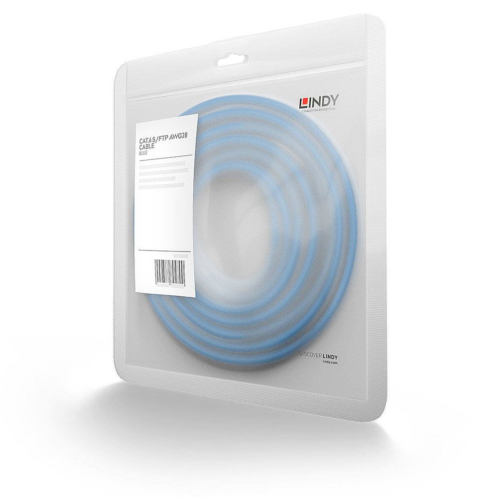LINDY Patchkabel Cat6 S/FTP Basic blau 1.00m