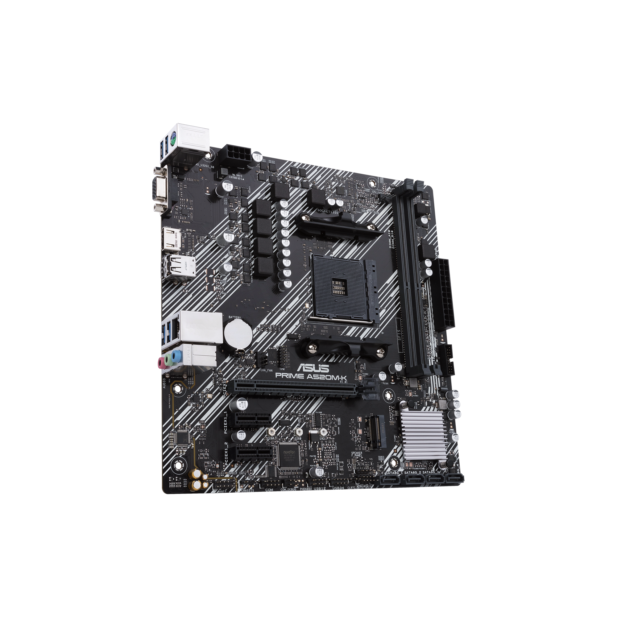 ASUS PRIME A520M-K AMD Socket AM4 for 3rd Gen AMD Ryzen mATX Form Factor DDR4