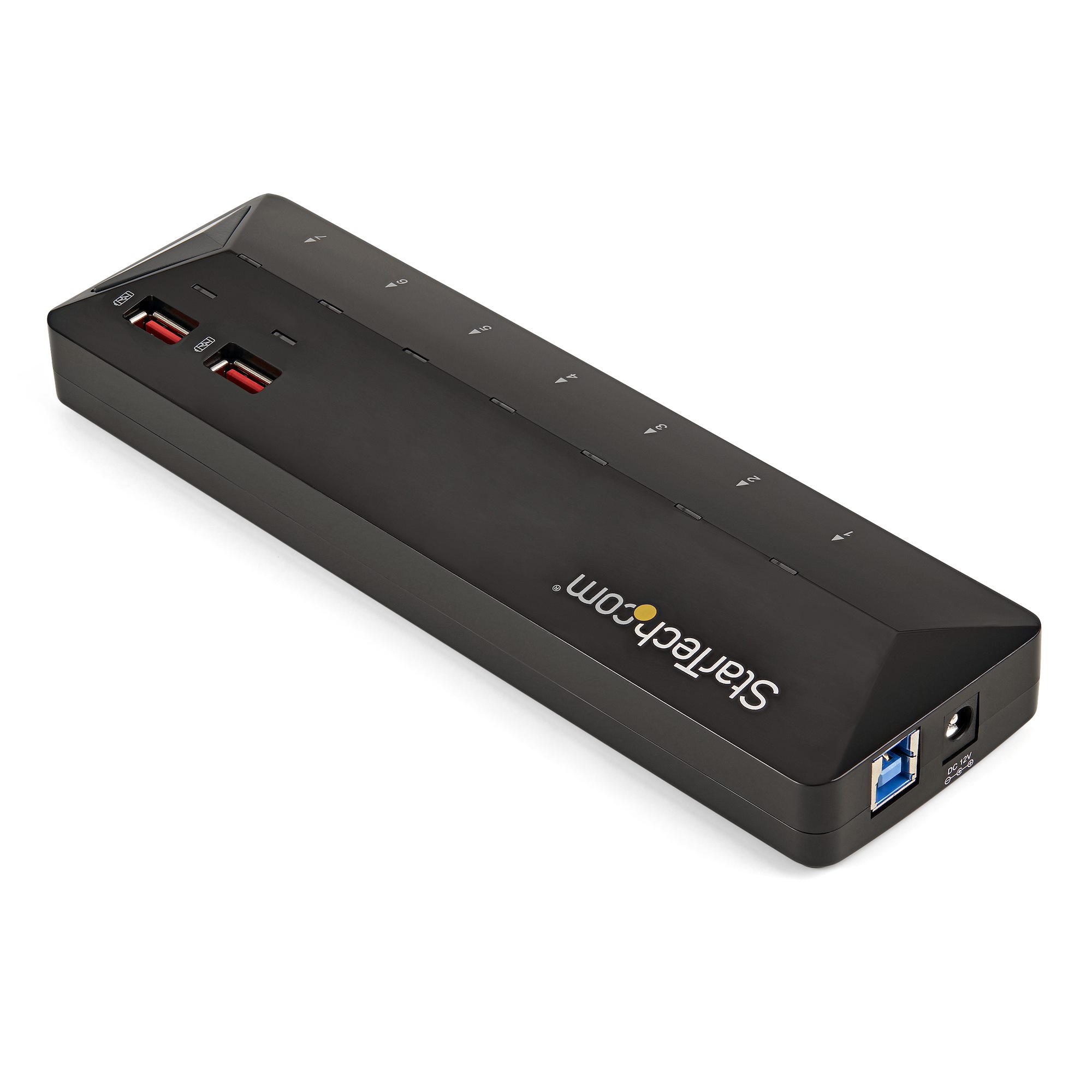 7-PT USB 3.0 HUB + CHARGE PTS 2X2.4A DEDICATED FAST CHARGE PTS