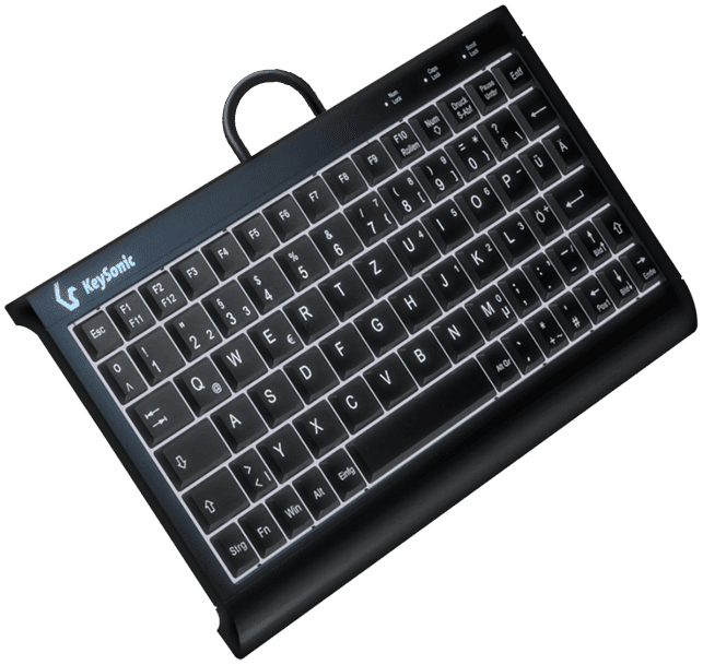 KeySonic Super-Mini-TAS mit Nummernblock,BK, KSK-3011ELC(DE)