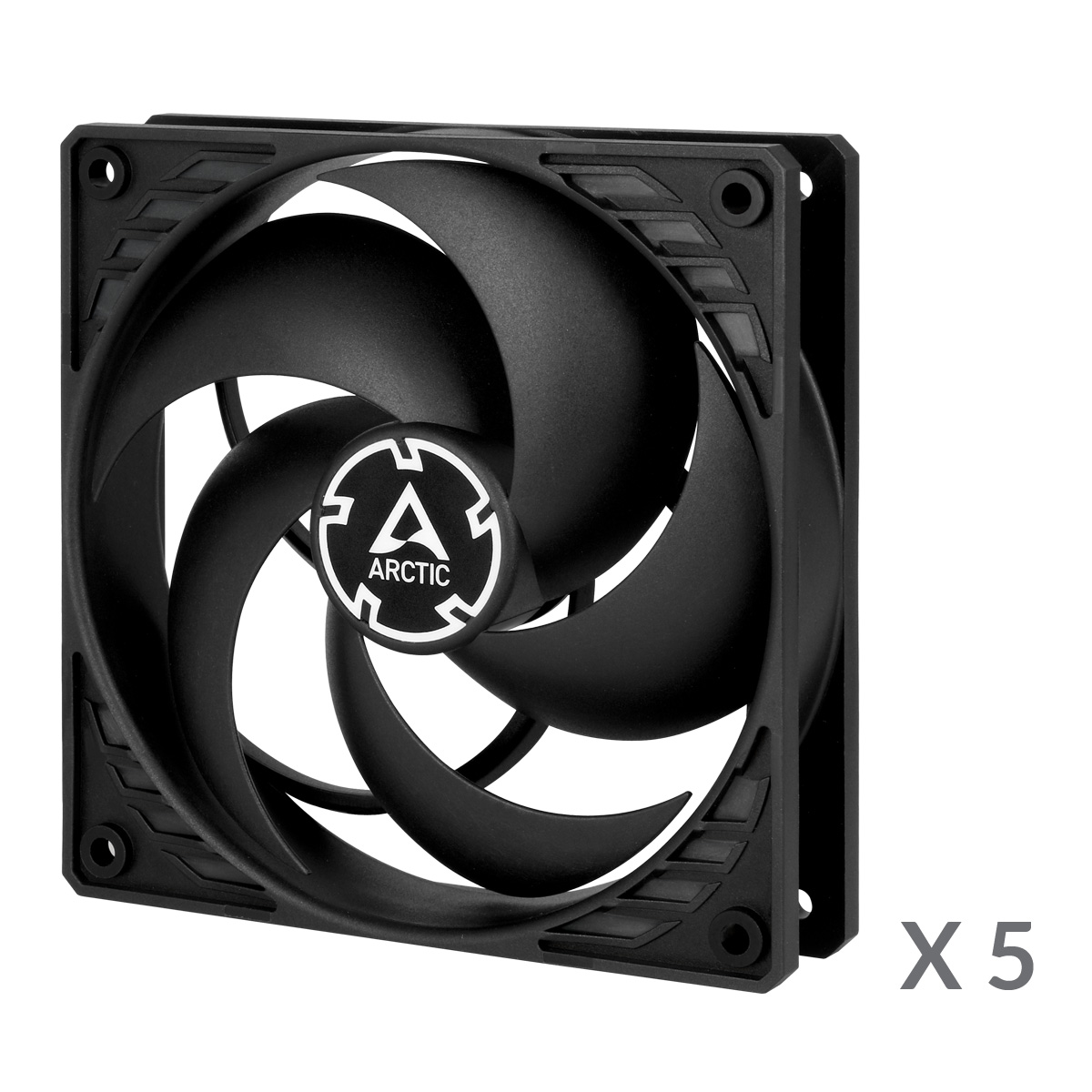 ARCTIC Lüfter 120*120*25 P12 Max PWM regulated (Black) 5Pack