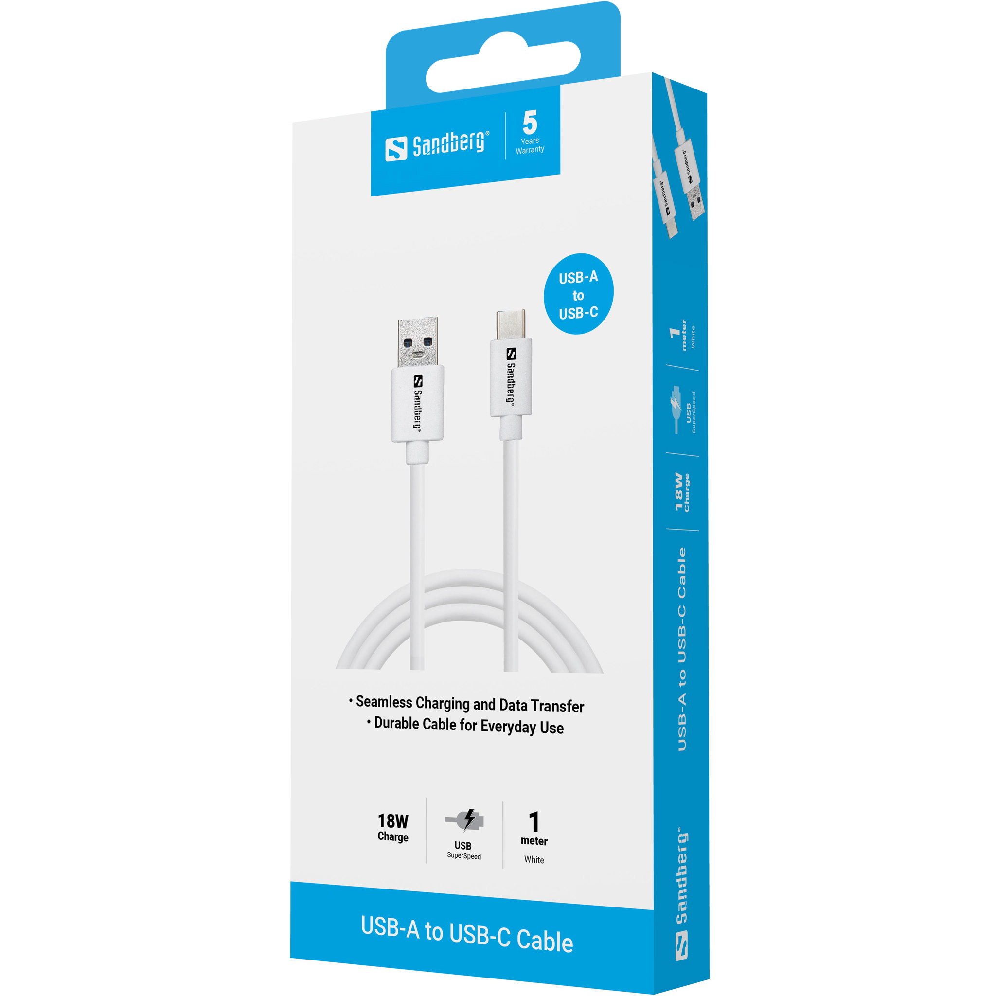 SANDBERG USB-C 3.1 - USB-A 3.0 1M