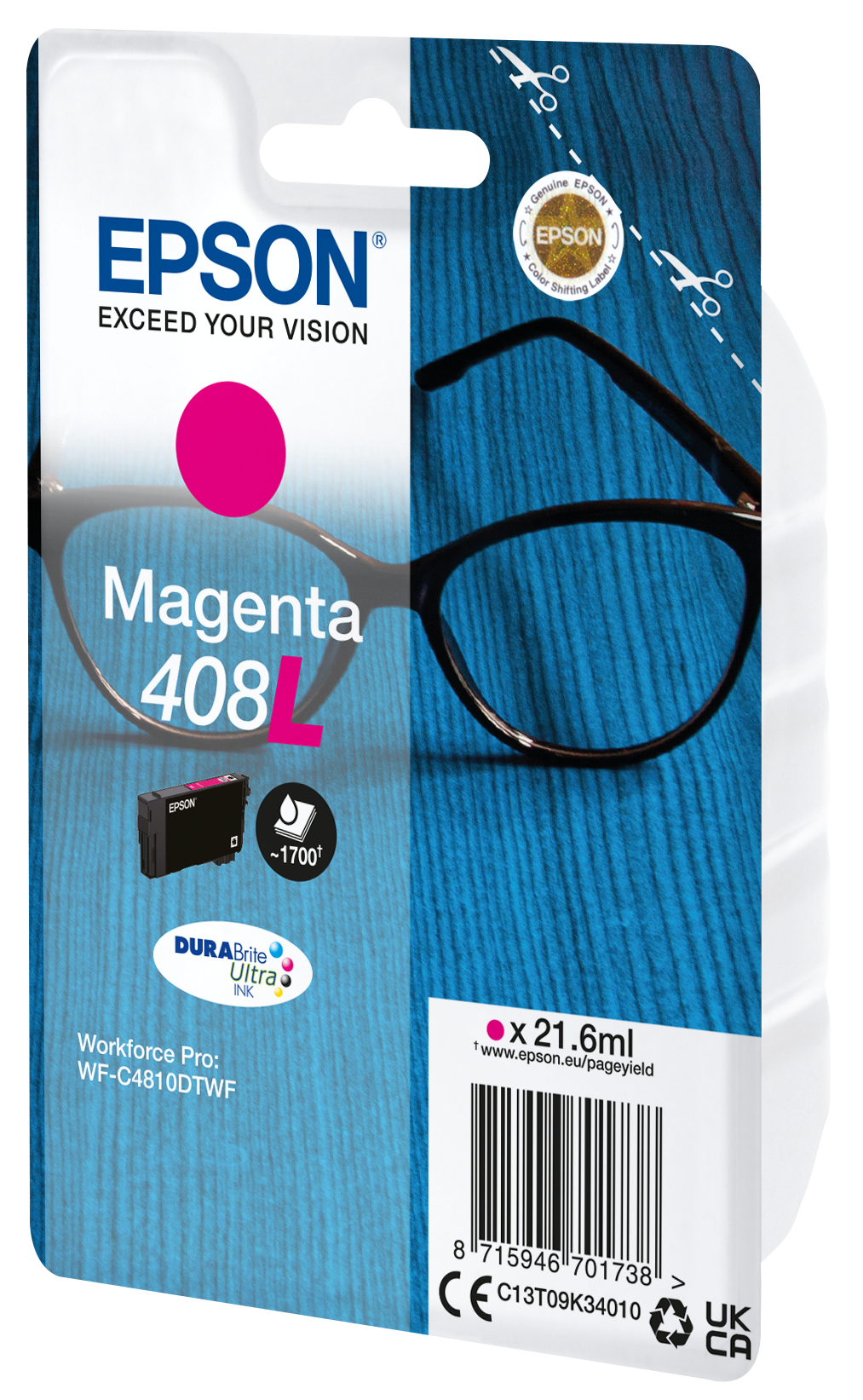 EPSON 408L/T09K3 (Brille) magenta Druckerpatrone