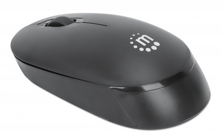 MANHATTAN Performance III Optische Wireless USB-Funkmaus USB-A Nanoempfänger mit 2,4 GHz drei Tasten plus Mausrad 1000 dpi schwarz