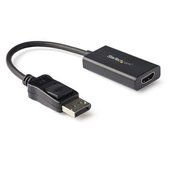STARTECH.COM DisplayPort to HDMI Adapter with HDR - 4K 60Hz - Black - DP to HDMI Converter