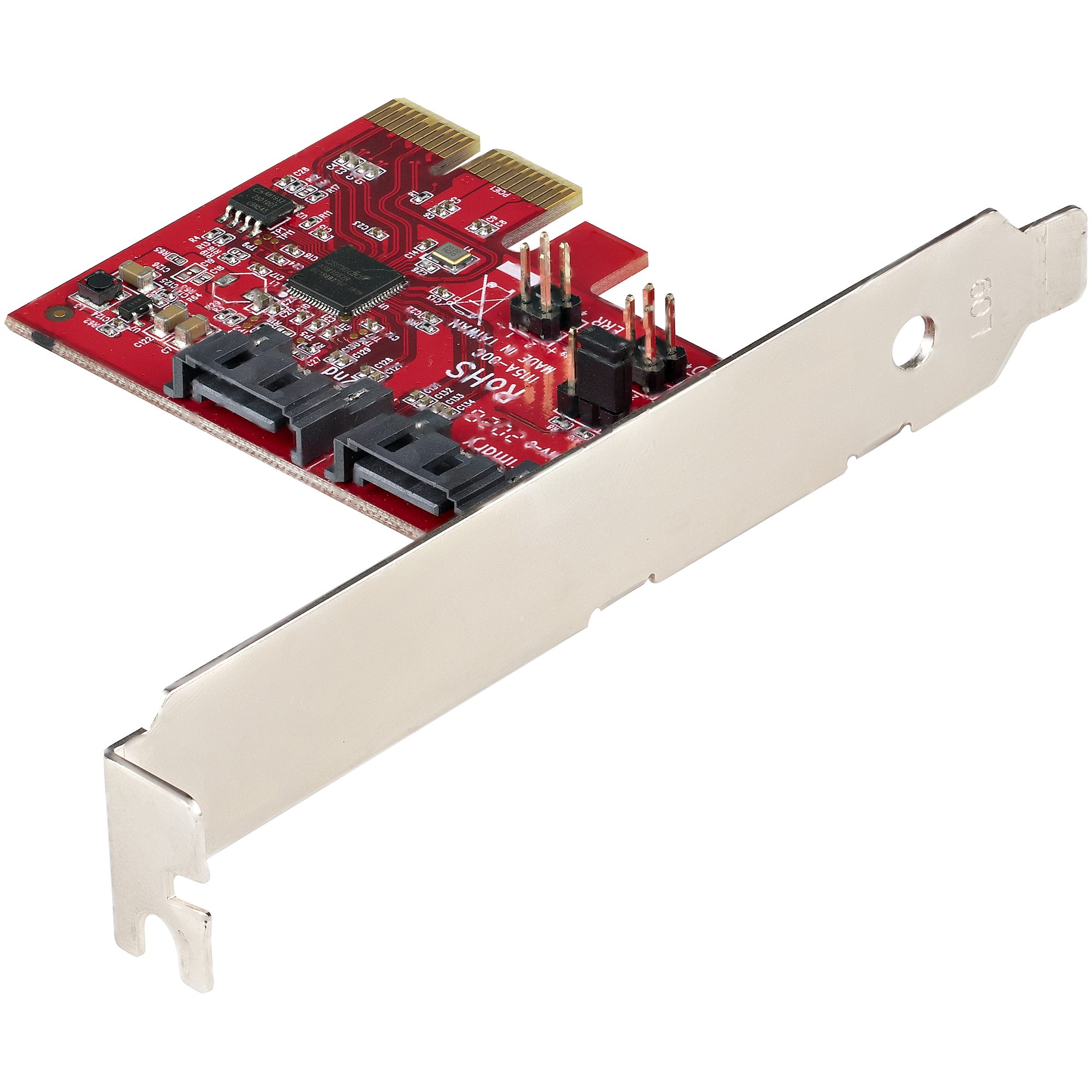 StarTech.com 2 Port PCIe SATA RAID Kontroller Rot ASM1062R