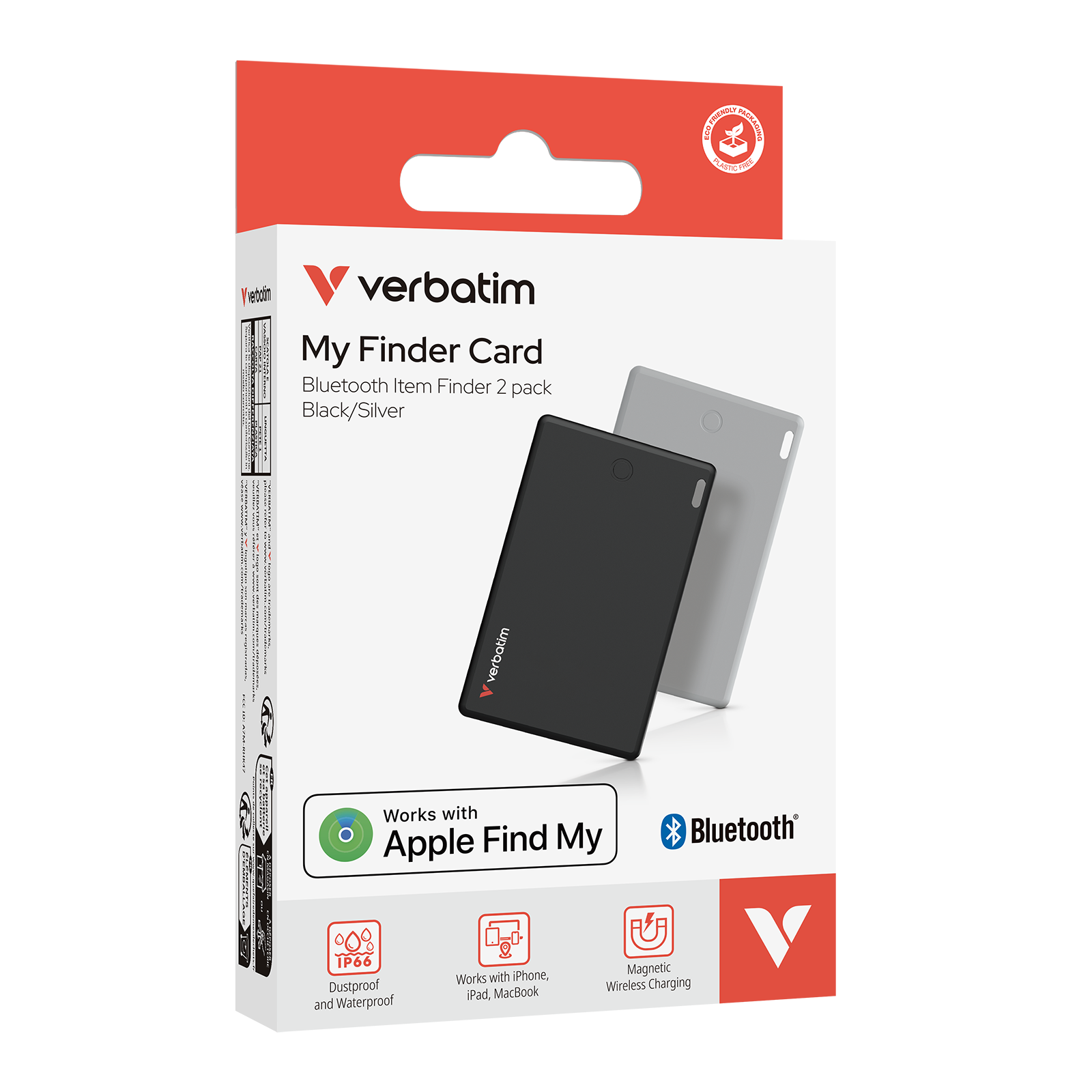 Verbatim My Finder Card Bluetooth Finder 2 pack black/silver