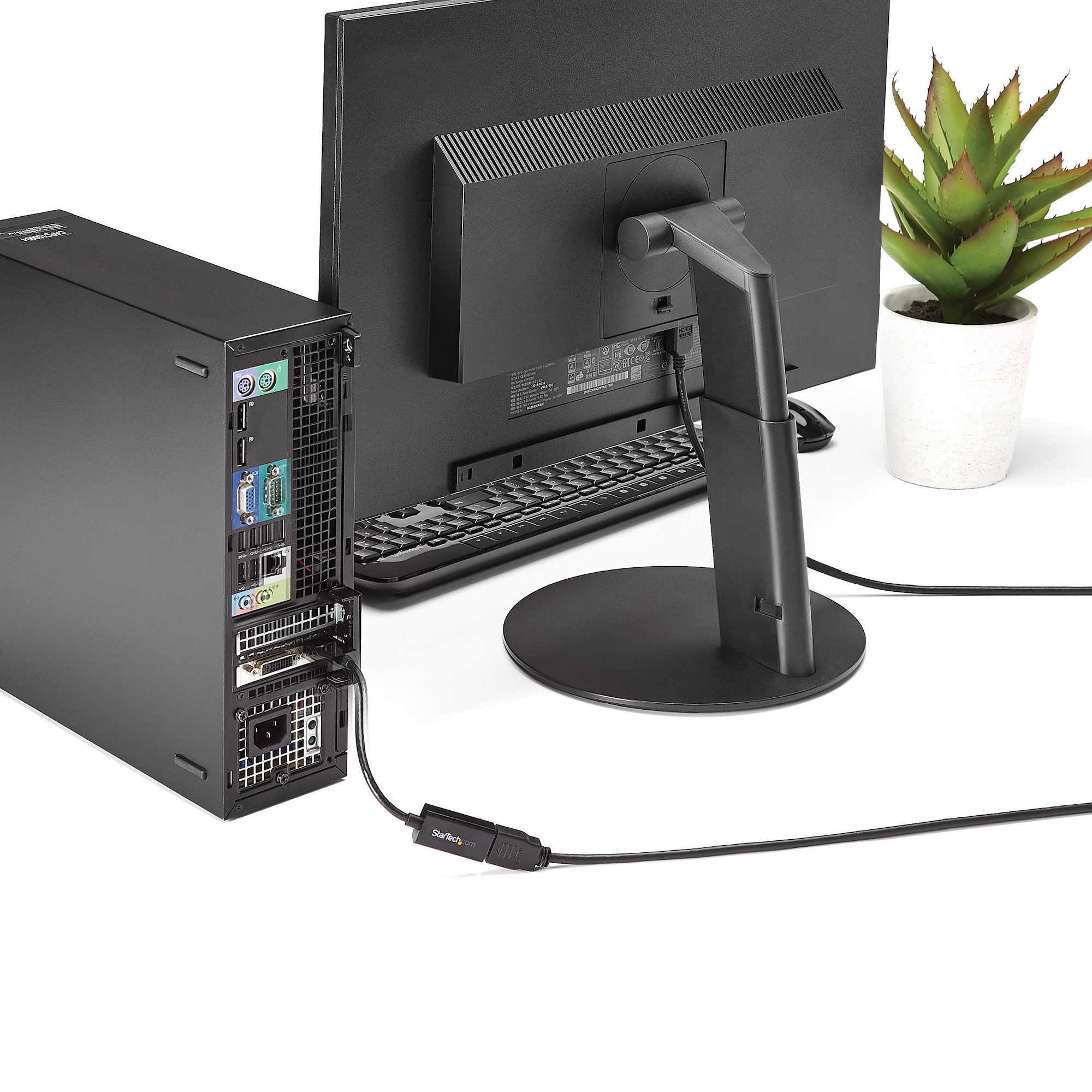 STARTECH.COM DisplayPort auf HDMI 4k - 30Hz Adapter - DP 1.2 zu HDMI Video und Audio aktiv Konverter