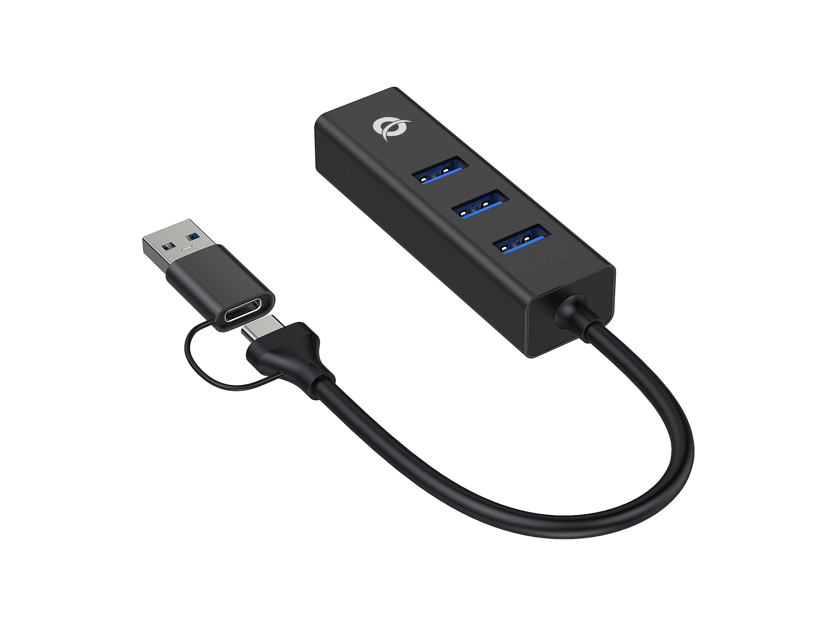 CONCEPTRONIC Adapter USB-C/-A3.0->3xUSB-A/GbE 5Gbs 0.18m sw