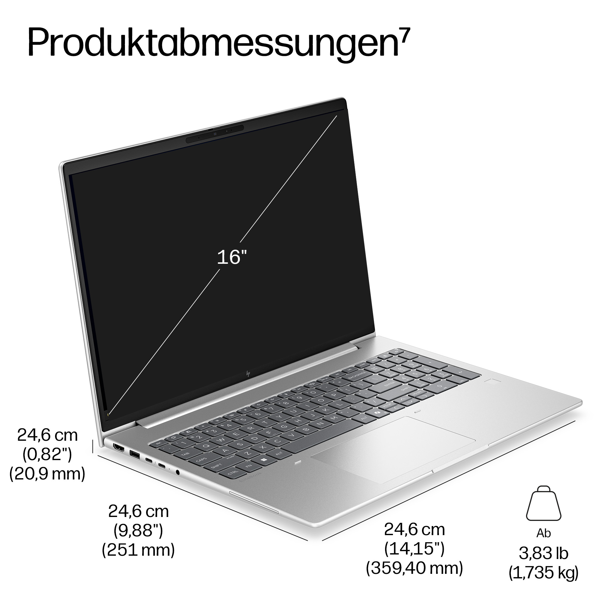 HP EB6 G2I 16AI U5-325 16 16GB/512 W11P 2/2/2