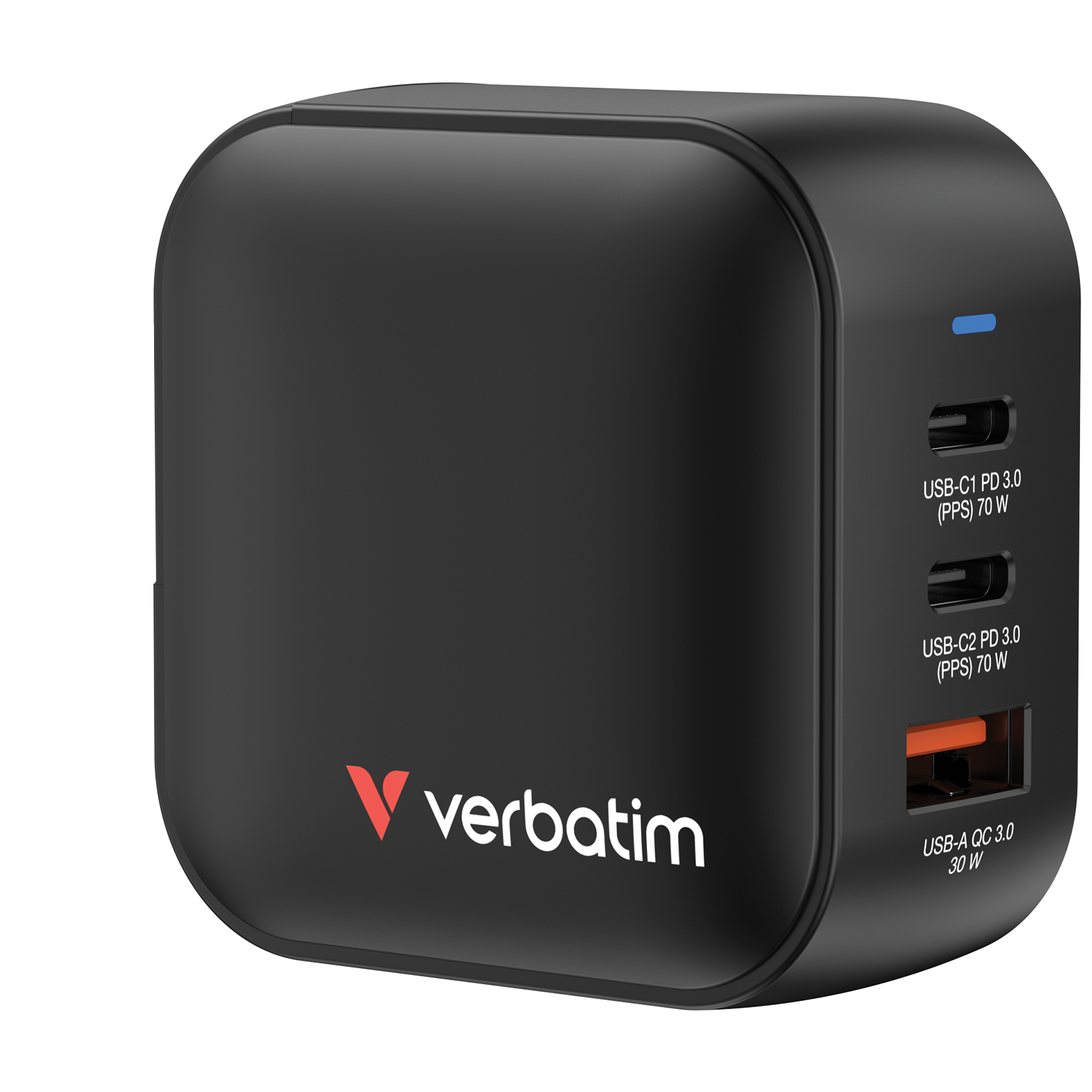 verbatim 32229 Mini GaN Ladeadapter schwarz, 70 W