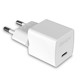 LINDY USB Typ C PD GaN Charger 20W, weiß