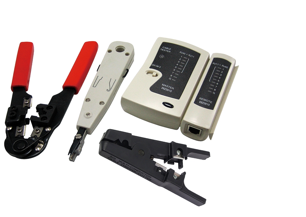 Logilink Werkzeug Set RJ45 8P8C mit Tasche 4-teilig retail