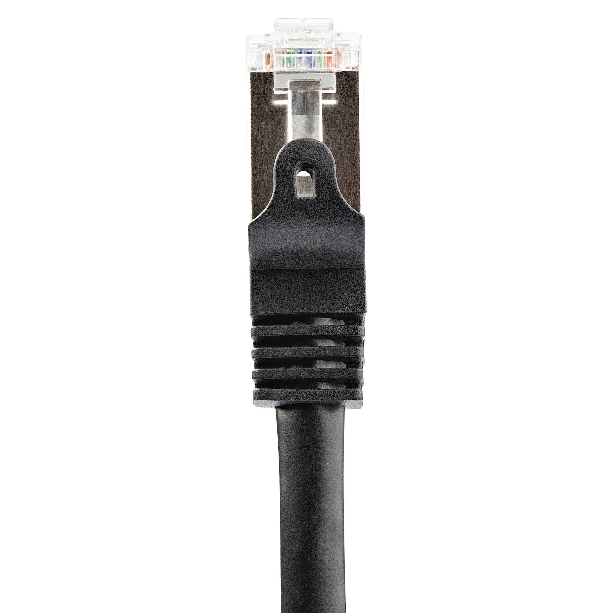 1M BLACK CAT6 SFTP CABLE .