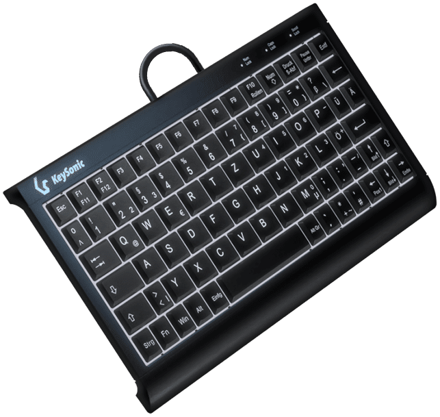 KeySonic Super-Mini-TAS mit Nummernblock,BK, KSK-3011ELC(DE)