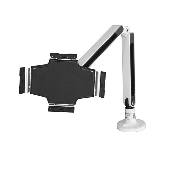 STARTECH.COM Schreibtisch Tablet Halter - Schwenkbarer Arm - Für iPad und Android - Weiss - Tablethalter - Tablet Halterung