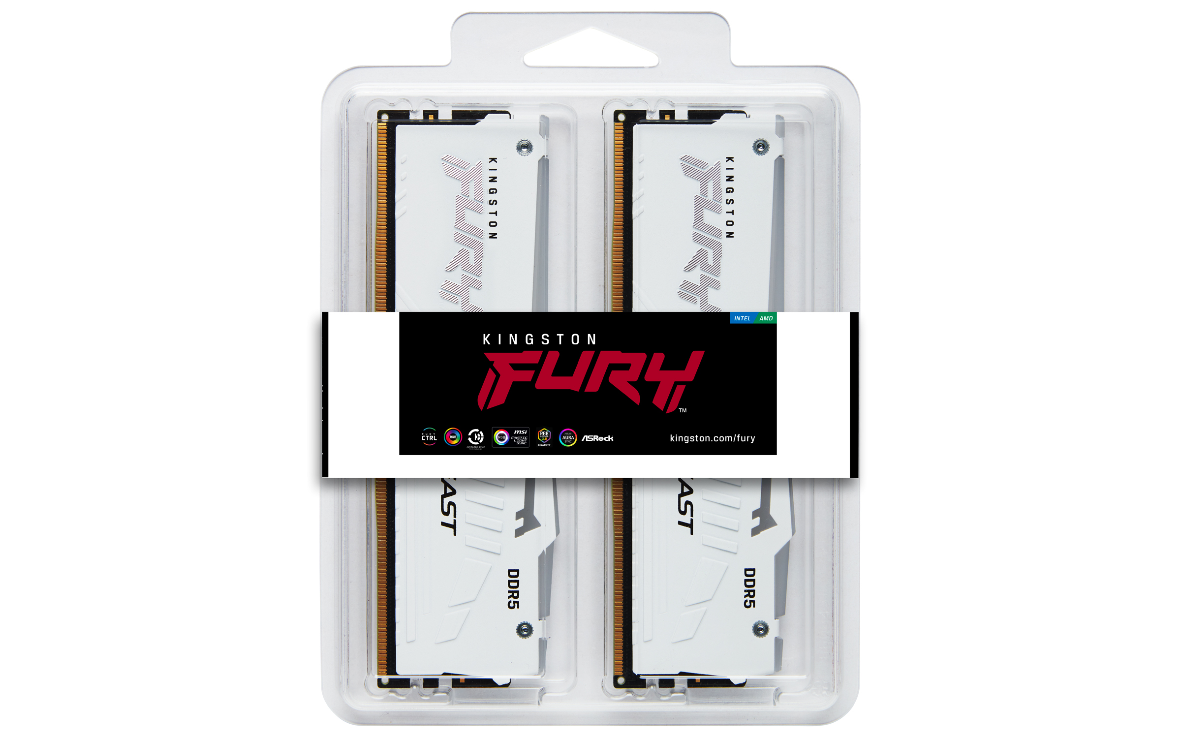 DDR5 32GB KIT 2x16GB PC 6000 Kingston FURY Beast RGB EX KF560C30BWEAK2-32