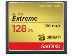 CF CARD 128GB EXTREME 120MB/S - 85MB/S WRITE
