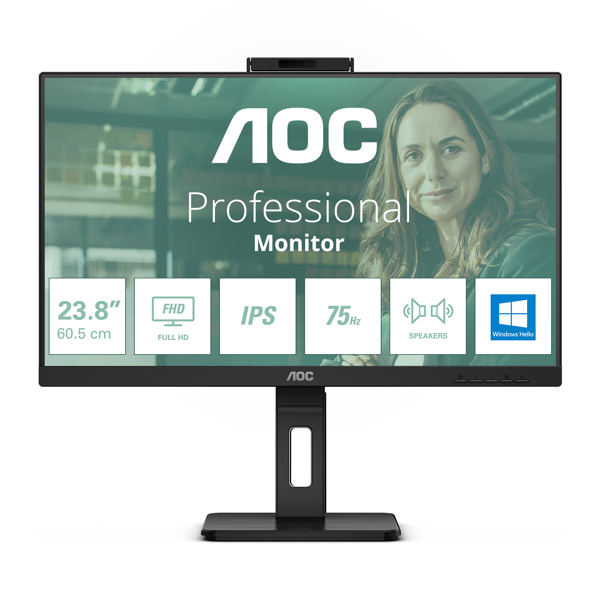 24P3CW 23.8IN IPS 1920X1080 16:9 4MS BLACK