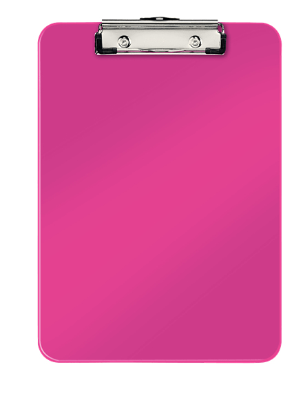 LEITZ Klemmbrett WOW 3971 DIN A4 pink Kunststoff, 1 St.
