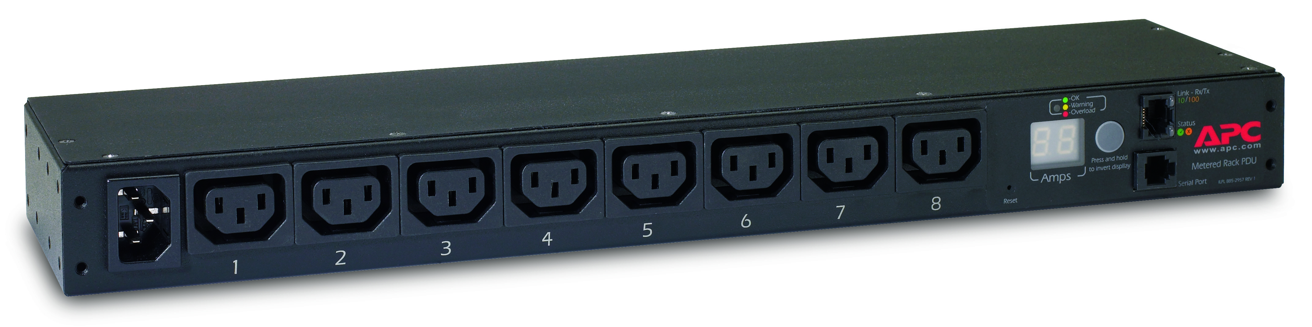 APC Rack PDU Metered 1U 10A 230V 8C13