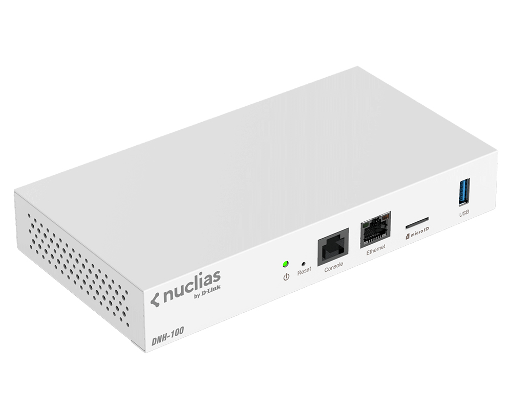 D-LINK DNH-100 Nuclias Connect Hub 1x Gigabit-Port 1x Konsolenport 1x USB 3.0 1 x microSD Verwaltung von bis zu 100 APs