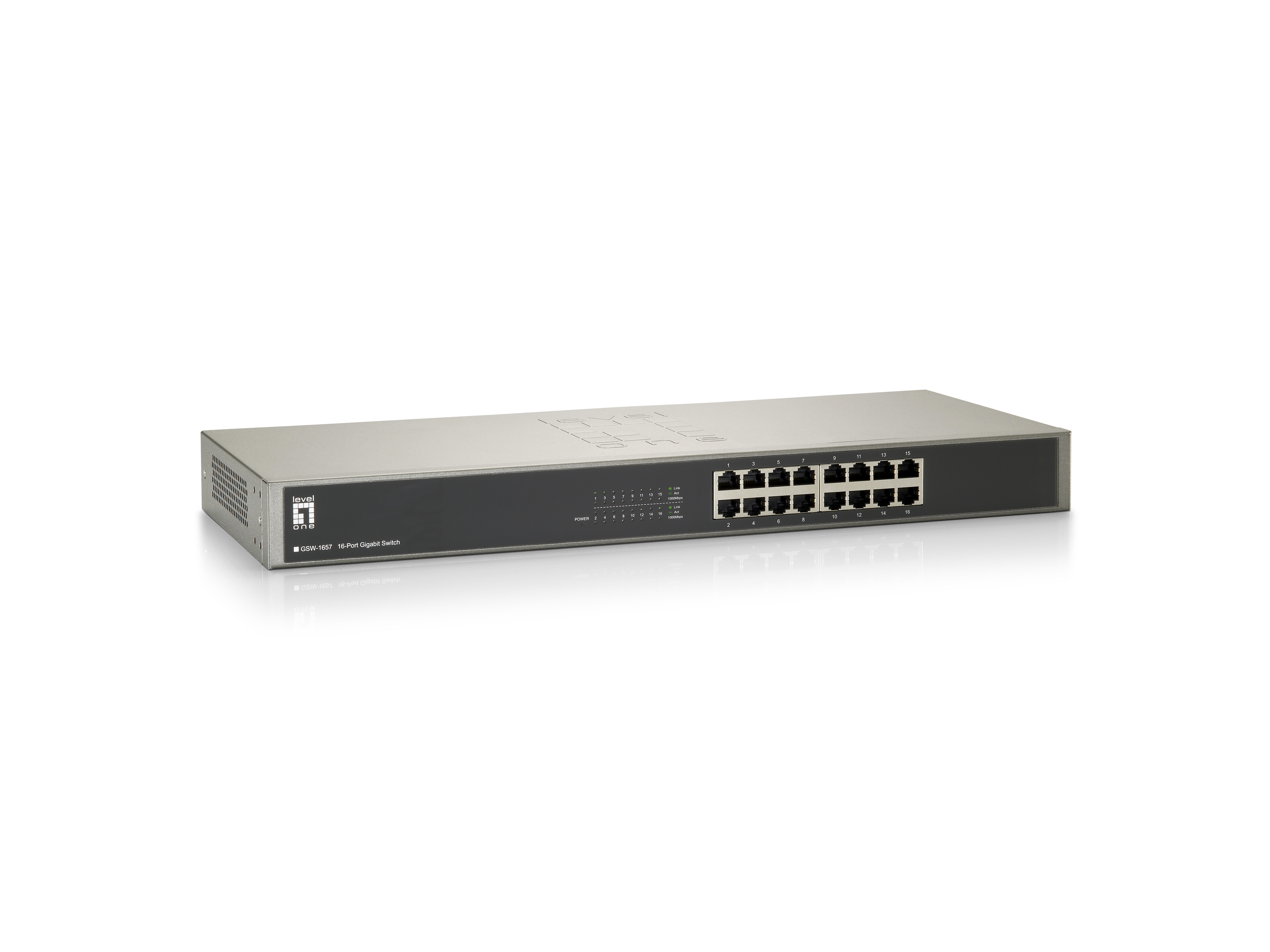 LevelOne Switch 16xGE 19 unmanaged Metall
