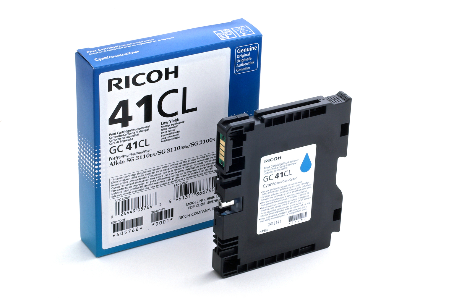 Ricoh Patrone GC41CL cyan 600 Seiten 405766