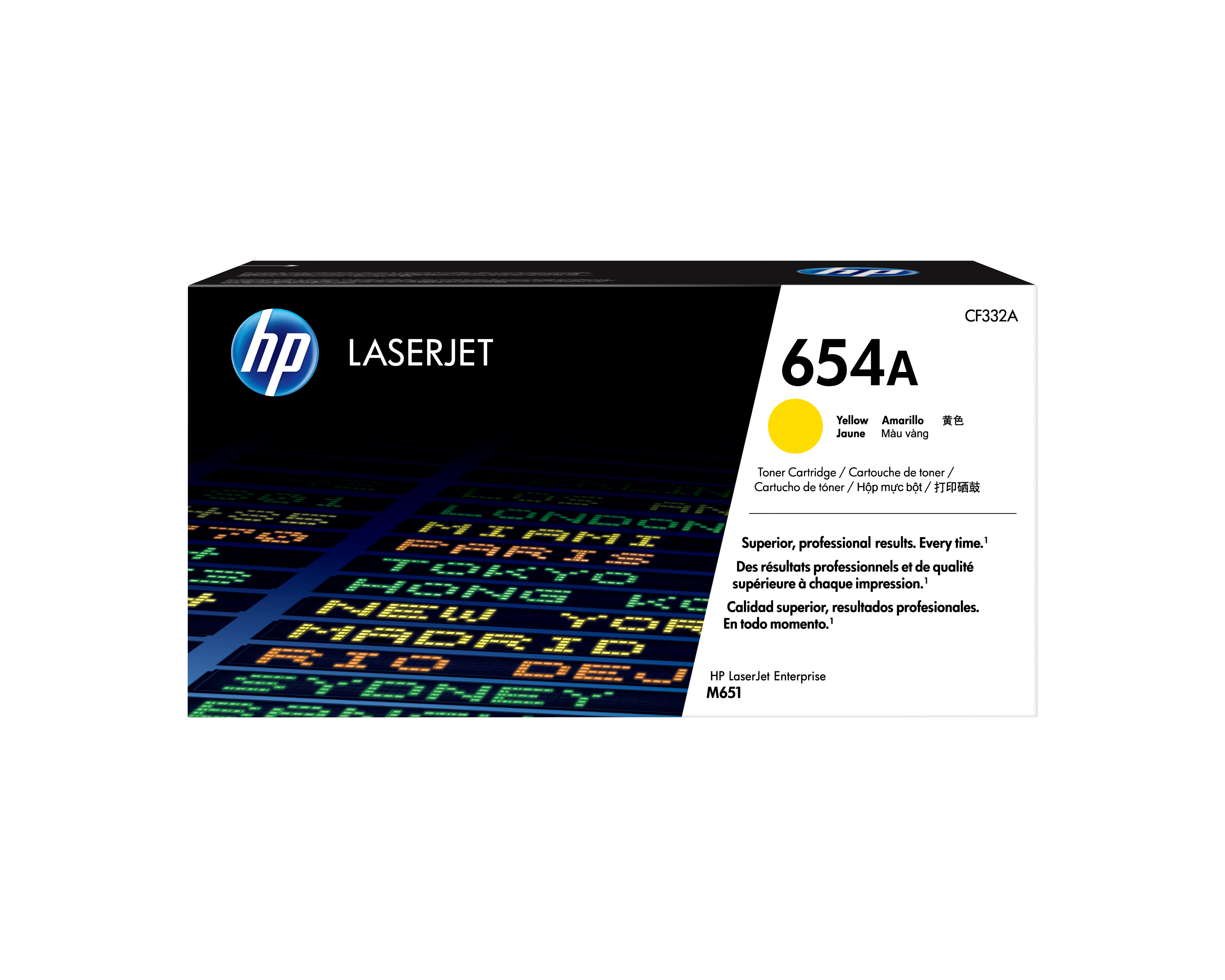HP 654A (CF332A) gelb Tonerkartusche