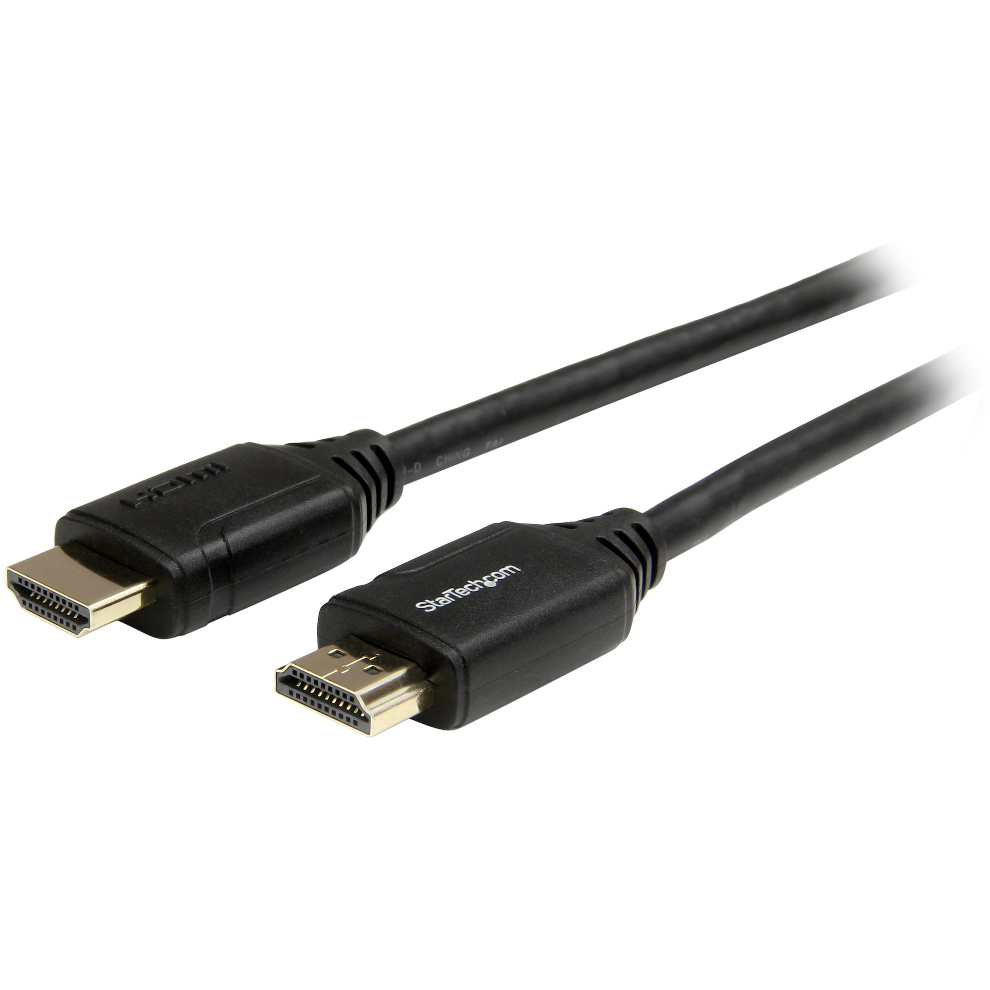 STARTECH.COM 2m 6 ft Premium High Speed HDMI Cable with Ethernet - 4K 60Hz - Premium Certified HDMI Cable - HDMI 2.0 - 30AWG