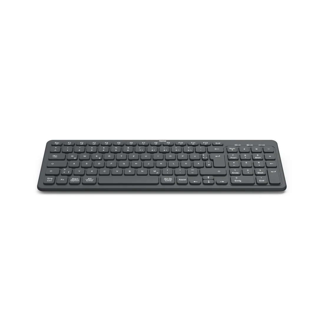 hama WK-300 Tastatur kabellos schwarz