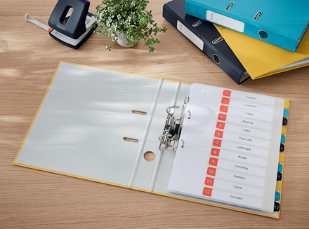 LEITZ Cosy Soft-Touch Ordner warmes gelb Karton 5,2 cm DIN A4, 1 St.