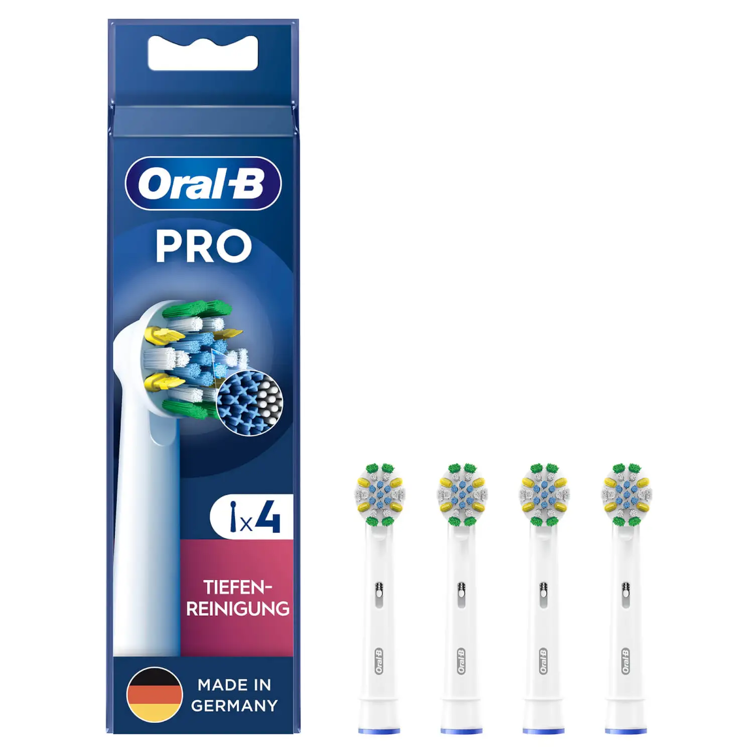 Oral-B PRO Tiefenreinigung Zahnbürstenaufsätze, 4 St.