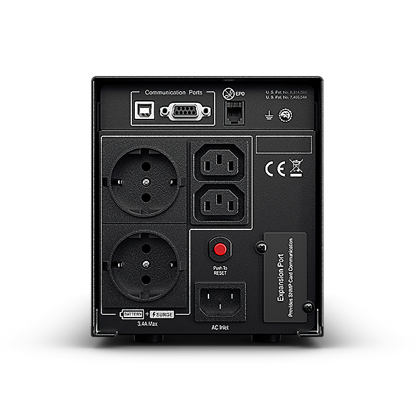 CYBERPOWER PR750ELCD Line-Interactive 750VA/675W Sinsuwelle AVR LCD Ausgang Schuko (2) (2) IEC RS232 USB HID EPO EnergyStar SMT750
