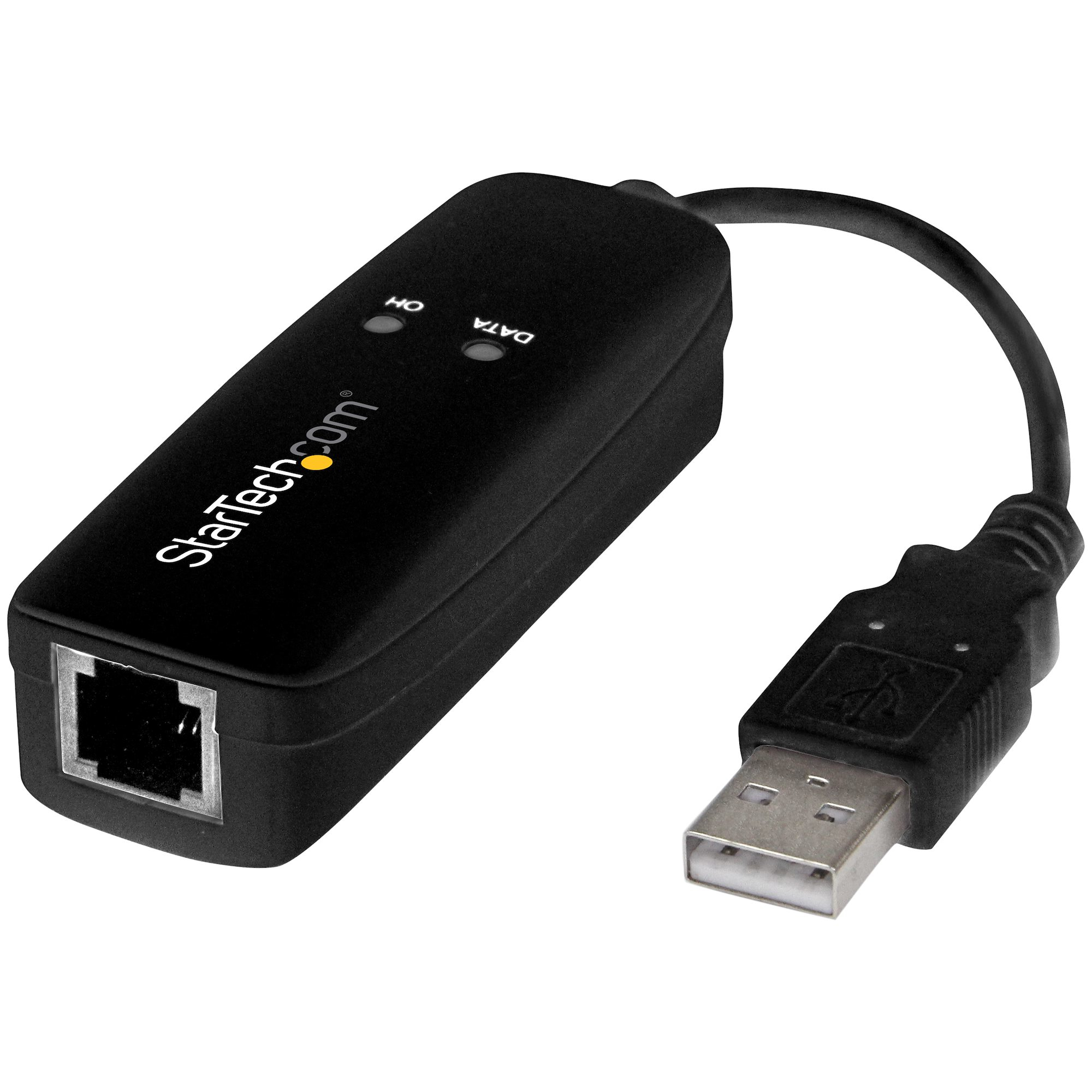 STARTECH.COM 56K USB Einwahl und Fax Modem - V.92 - Extern - Hardwarebasierend - USB Modem - 56kbit Modem / 14.4kbit Fax