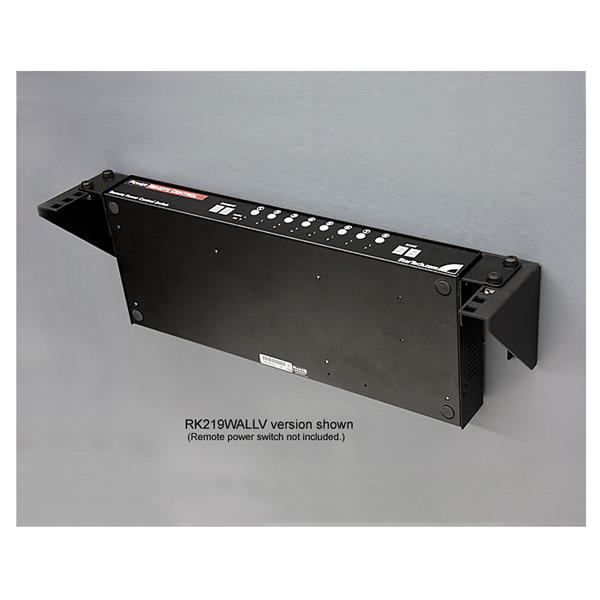 STARTECH.COM 19 Zoll 1HE vertikales Wandmontage Rack aus Stahl - 1U Rack Bracket 19 Zoll - Schwarz